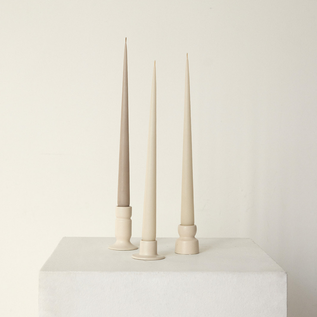 handmade ceramic candlesticks